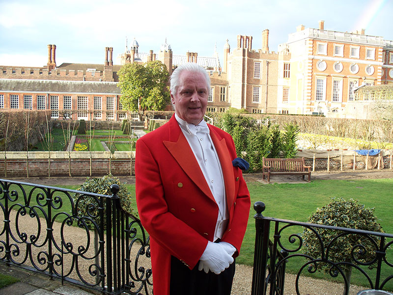 Brian Wells Toastmaster at Hampton Court Palace
